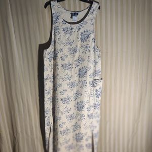 Ladies long floral print dress